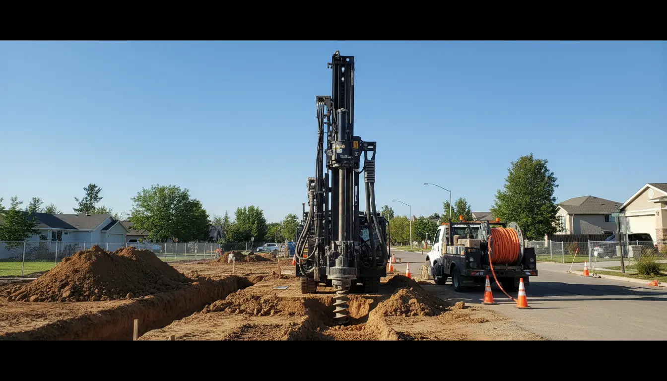 Buis onder de grond boren