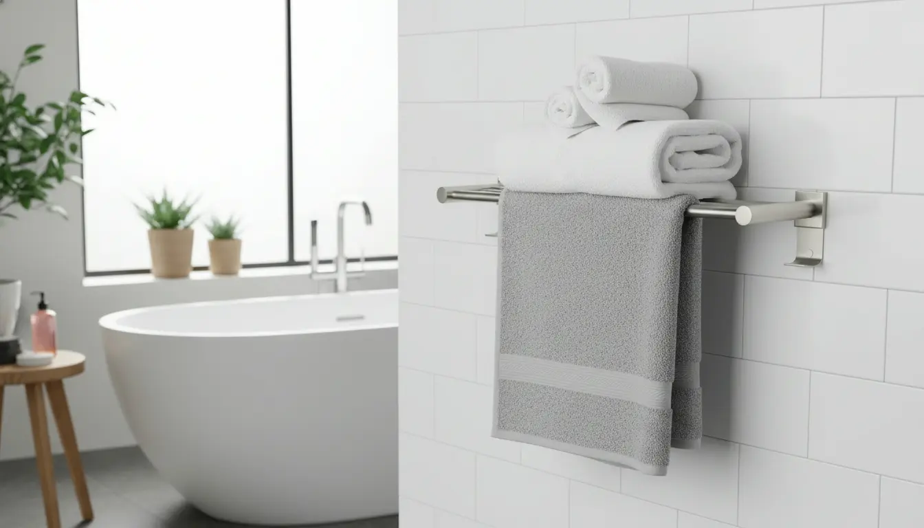 Handdoekrek zonder boren