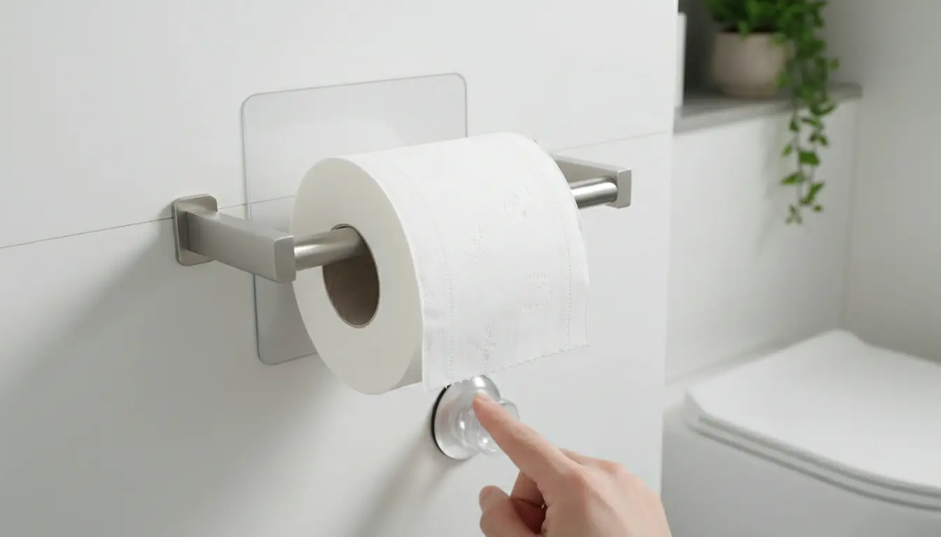 Wc-rolhouder zonder boren