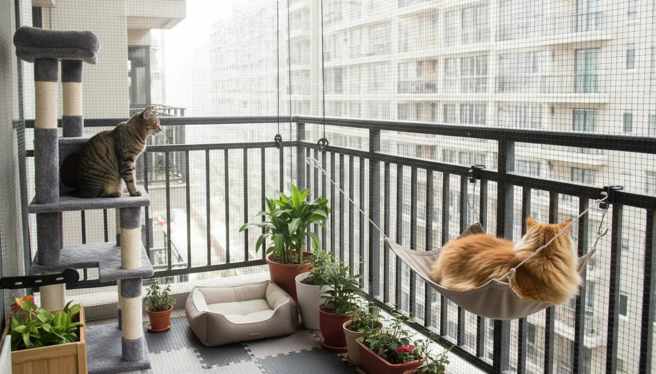 Balkon katproof maken zonder boren