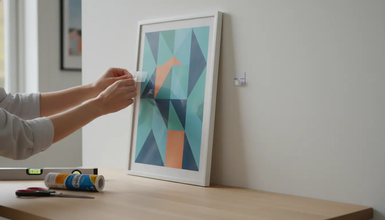 Poster ophangen zonder boren