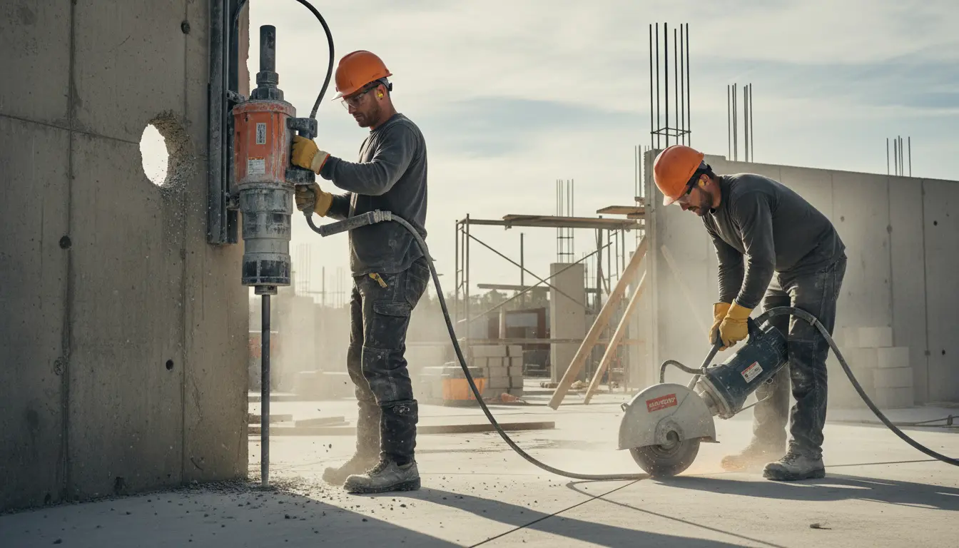 Beton boren en zagen