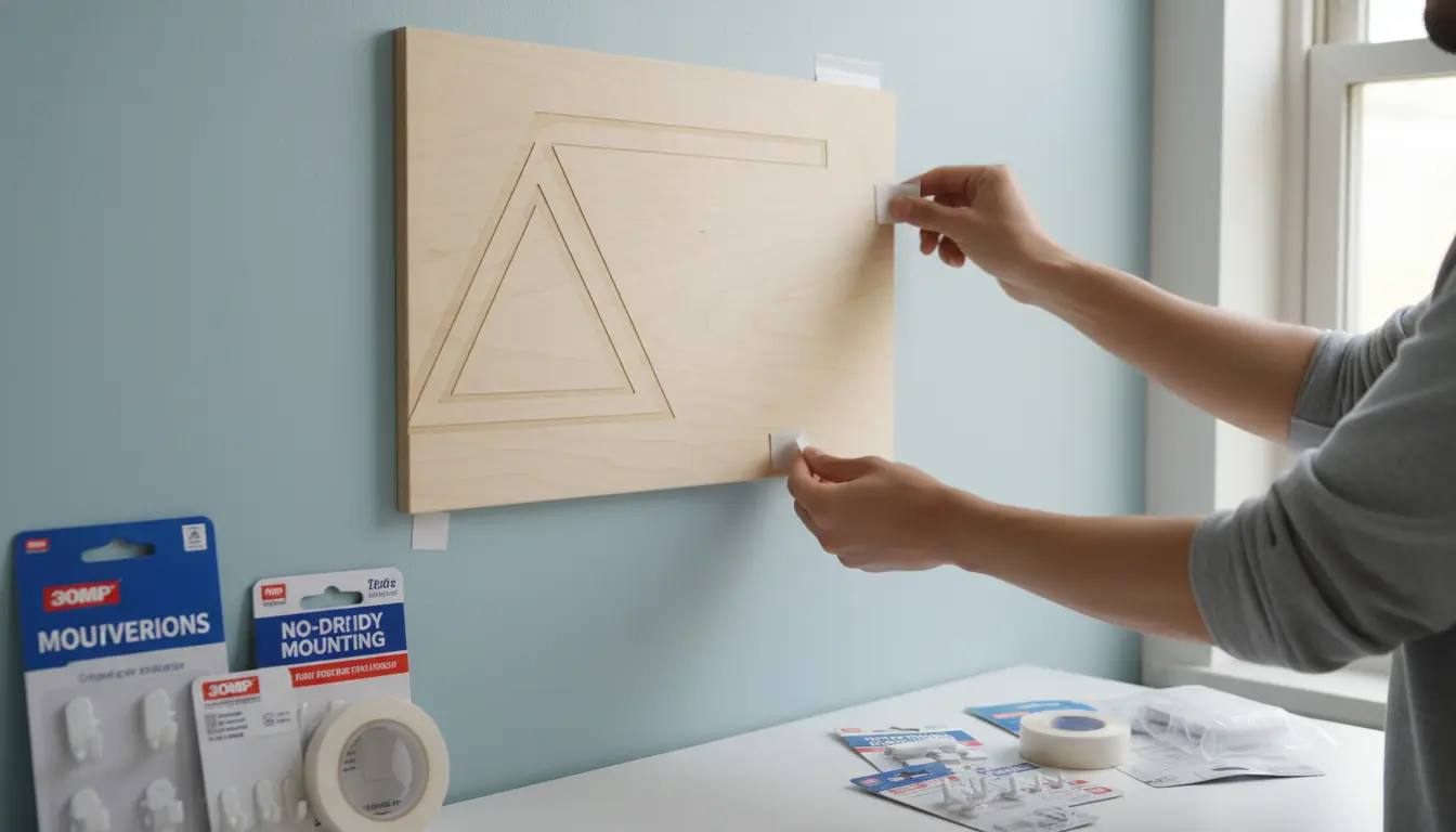 Bord ophangen zonder boren