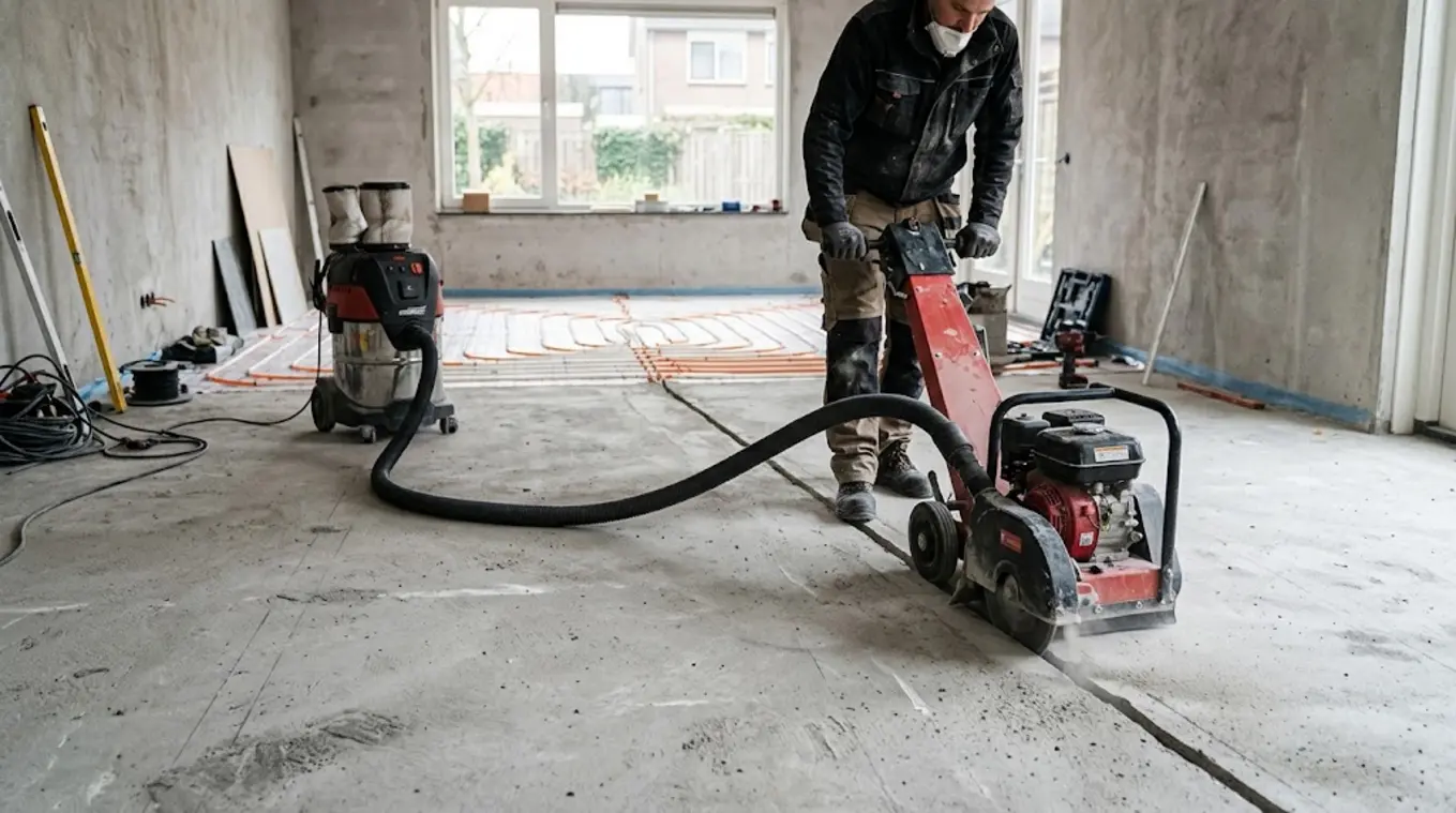 Vloerverwarming frezen