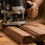 Hardhout frezen met bovenfrees