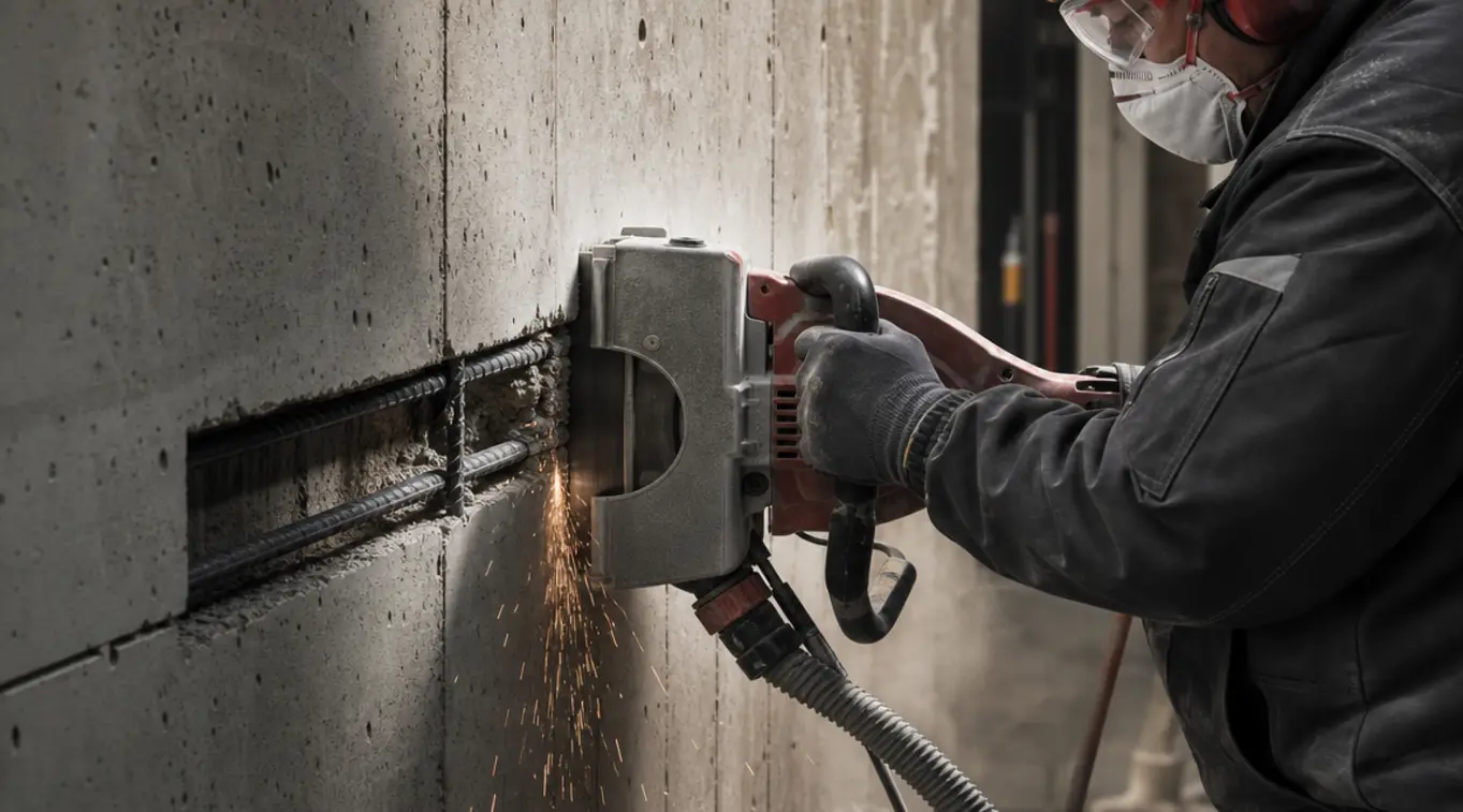 Gewapend beton frezen