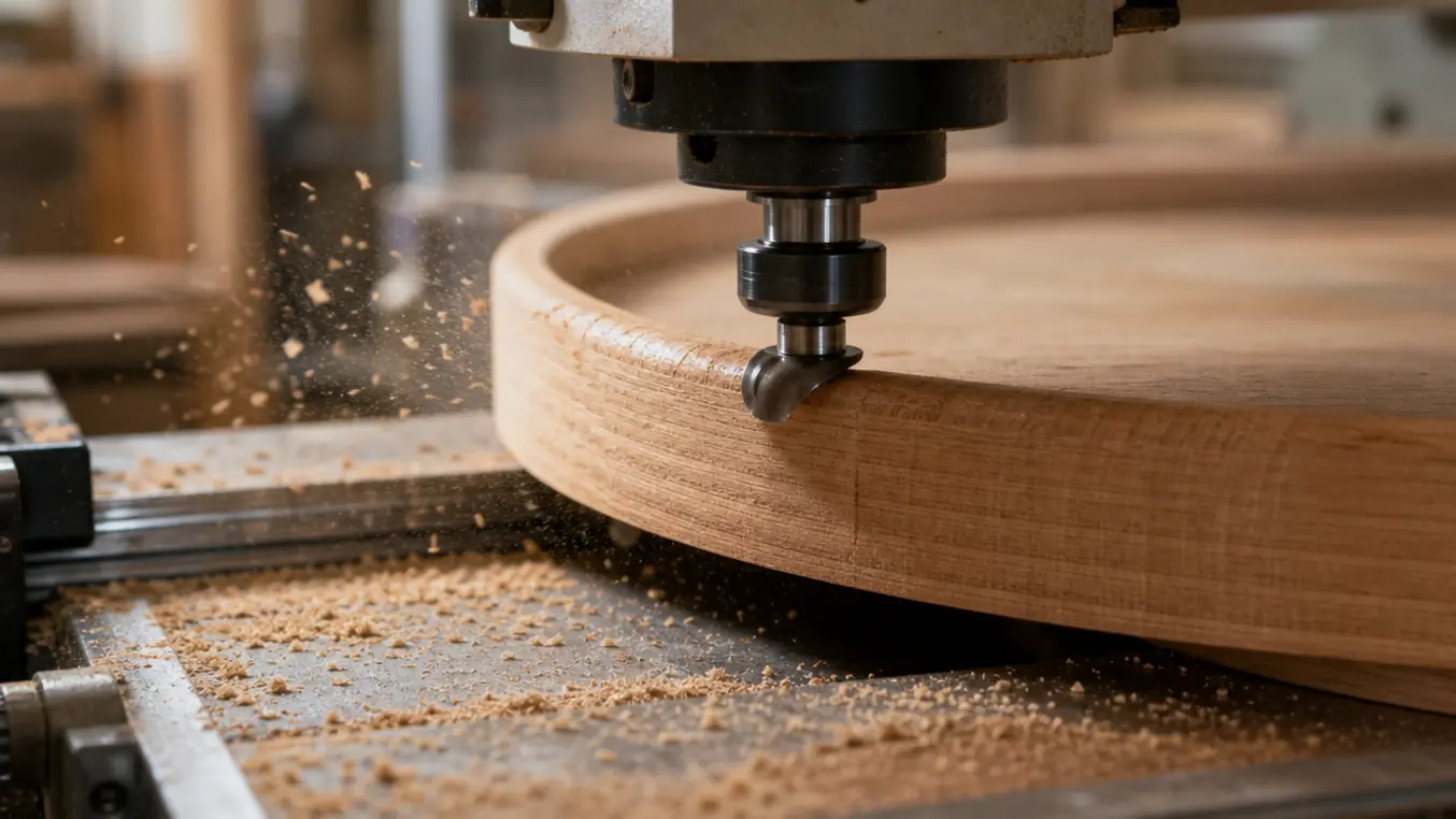 Hout rond frezen